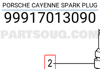 Porsche 99917013090 PORSCHE CAYENNE SPARK PLUG