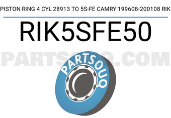 RIKEN RIK5SFE50 PISTON RING 4 CYL 28913 TO 5S-FE CAMRY 199608-200108 RIK
