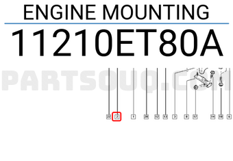 Renault 11210ET80A ENGINE MOUNTING