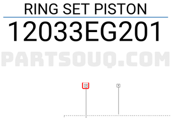Renault 12033EG201 RING SET PISTON