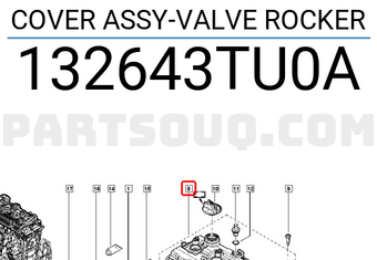 Renault 132643TU0A COVER ASSY-VALVE ROCKER