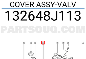 Renault 132648J113 COVER ASSY-VALV