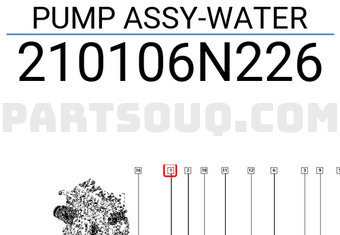 Renault 210106N226 PUMP ASSY-WATER