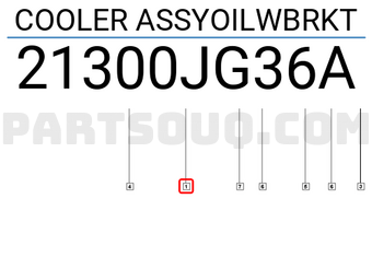 Renault 21300JG36A COOLER ASSYOILWBRKT