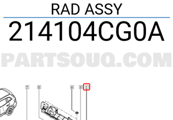 Renault 214104CG0A RAD ASSY