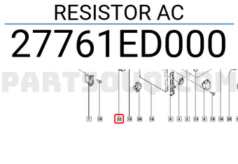 Renault 27761ED000 RESISTOR AC