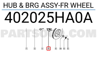 Renault 402025HA0A HUB & BRG ASSY-FR WHEEL