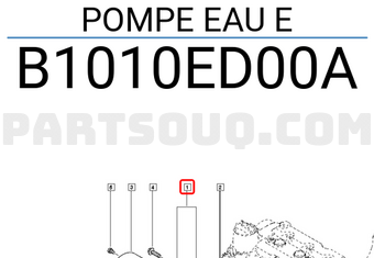 Renault B1010ED00A POMPE EAU E