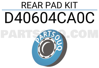 Renault D40604CA0C REAR PAD KIT