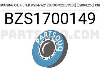 SCHNIEDER BZS1700149 HOUSING OIL FILTER W204/W212 [C180/C280/C250] [E200/E250] CGI
