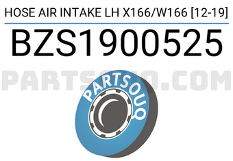 SCHNIEDER BZS1900525 HOSE AIR INTAKE LH X166/W166 [12-19]