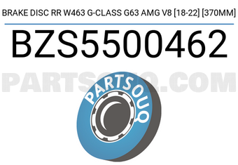 SCHNIEDER BZS5500462 BRAKE DISC RR W463 G-CLASS G63 AMG V8 [18-22] [370MM]