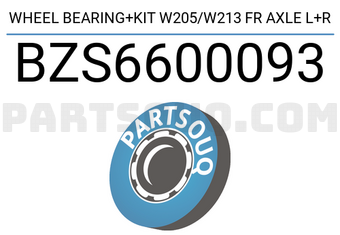 SCHNIEDER BZS6600093 WHEEL BEARING+KIT W205/W213 FR AXLE L+R