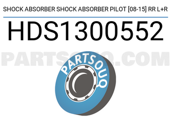 SCHNIEDER HDS1300552 SHOCK ABSORBER SHOCK ABSORBER PILOT [08-15] RR L+R