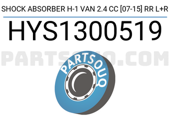 SCHNIEDER HYS1300519 SHOCK ABSORBER H-1 VAN 2.4 CC [07-15] RR L+R