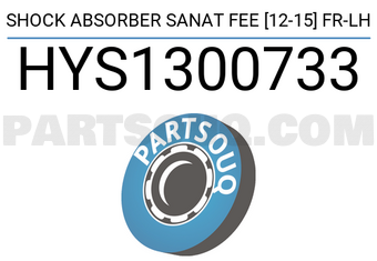 SCHNIEDER HYS1300733 SHOCK ABSORBER SANAT FEE [12-15] FR-LH