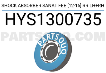 SCHNIEDER HYS1300735 SHOCK ABSORBER SANAT FEE [12-15] RR LH+RH