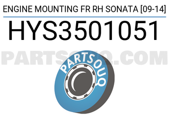 SCHNIEDER HYS3501051 ENGINE MOUNTING FR RH SONATA [09-14]