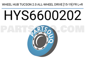 SCHNIEDER HYS6600202 WHEEL HUB TUCSON 2.0 ALL-WHEEL DRIVE [15-19] FR L+R