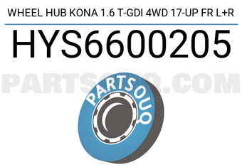 SCHNIEDER HYS6600205 WHEEL HUB KONA 1.6 T-GDI 4WD 17-UP FR L+R