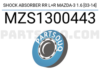 SCHNIEDER MZS1300443 SHOCK ABSORBER RR L+R MAZDA-3 1.6 [03-14]