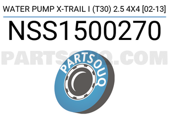 SCHNIEDER NSS1500270 WATER PUMP X-TRAIL I (T30) 2.5 4X4 [02-13]