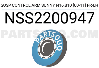 SCHNIEDER NSS2200947 SUSP CONTROL ARM SUNNY N16,B10 [00-11] FR-LH