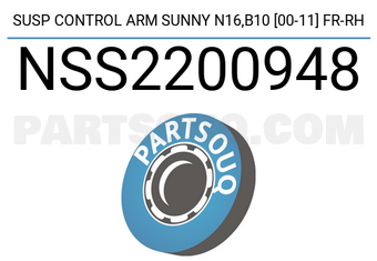 SCHNIEDER NSS2200948 SUSP CONTROL ARM SUNNY N16,B10 [00-11] FR-RH
