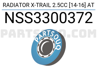 SCHNIEDER NSS3300372 RADIATOR X-TRAIL 2.5CC [14-16] AT