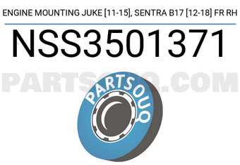 SCHNIEDER NSS3501371 ENGINE MOUNTING JUKE [11-15], SENTRA B17 [12-18] FR RH