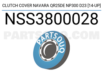 SCHNIEDER NSS3800028 CLUTCH COVER NAVARA QR25DE NP300 D23 [14-UP]