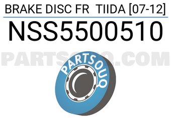 SCHNIEDER NSS5500510 BRAKE DISC FR TIIDA [07-12]