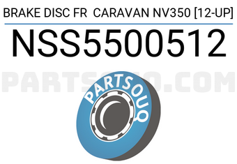 SCHNIEDER NSS5500512 BRAKE DISC FR CARAVAN NV350 [12-UP]