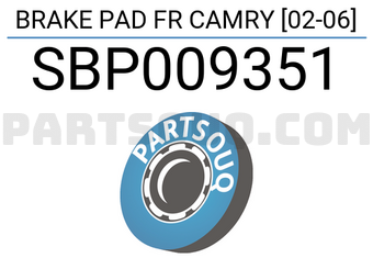 SCHNIEDER SBP009351 BRAKE PAD FR CAMRY [02-06]