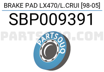 SCHNIEDER SBP009391 BRAKE PAD LX470/L.CRUI [98-05]