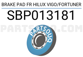 SCHNIEDER SBP013181 BRAKE PAD FR HILUX VIGO/FORTUNER