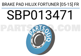 SCHNIEDER SBP013471 BRAKE PAD HILUX FORTUNER [05-15] FR