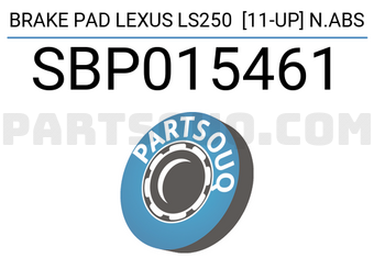 SCHNIEDER SBP015461 BRAKE PAD LEXUS LS250 [11-UP] N.ABS
