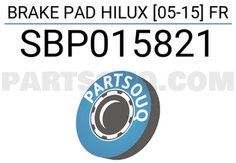 SCHNIEDER SBP015821 BRAKE PAD HILUX [05-15] FR