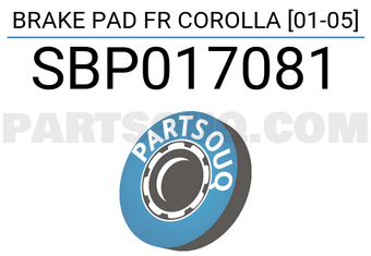 SCHNIEDER SBP017081 BRAKE PAD FR COROLLA [01-05]