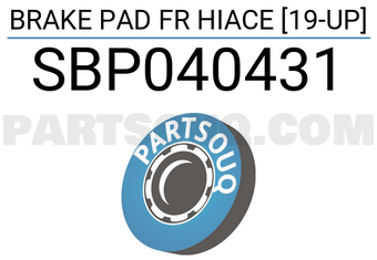 SCHNIEDER SBP040431 BRAKE PAD FR HIACE [19-UP]