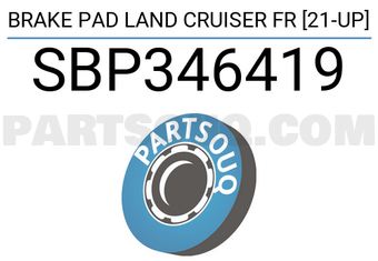 SCHNIEDER SBP346419 BRAKE PAD LAND CRUISER FR [21-UP]