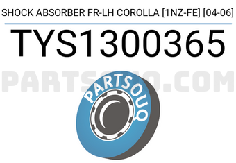 SCHNIEDER TYS1300365 SHOCK ABSORBER FR-LH COROLLA [1NZ-FE] [04-06]