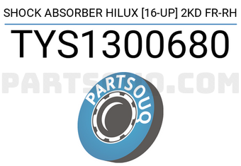 SCHNIEDER TYS1300680 SHOCK ABSORBER HILUX [16-UP] 2KD FR-RH