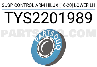 SCHNIEDER TYS2201989 SUSP CONTROL ARM HILUX [16-20] LOWER LH