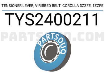 SCHNIEDER TYS2400211 TENSIONER LEVER, V-RIBBED BELT COROLLA 3ZZFE, 1ZZFE
