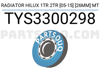 SCHNIEDER TYS3300298 RADIATOR HILUX 1TR 2TR [05-15] [26MM] MT