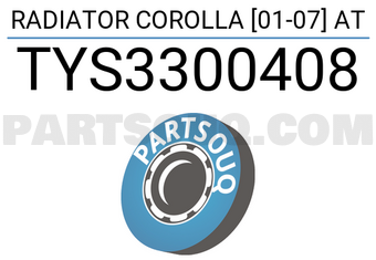 SCHNIEDER TYS3300408 RADIATOR COROLLA [01-07] AT
