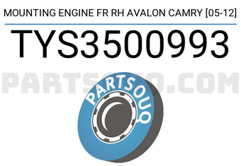 SCHNIEDER TYS3500993 MOUNTING ENGINE FR RH AVALON CAMRY [05-12]