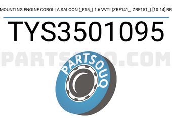 SCHNIEDER TYS3501095 MOUNTING ENGINE COROLLA SALOON (_E15_) 1.6 VVTI (ZRE141_, ZRE151_) [10-14] RR
